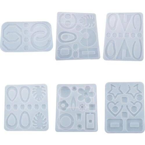 Crystal Epoxy Resin Mold Earrings Pendant Casting Silicone Mould DIY Making Tool