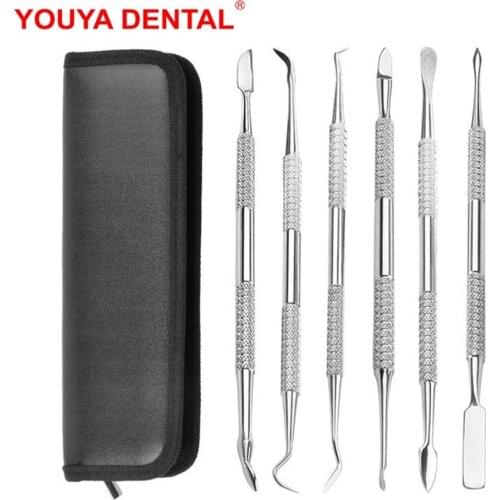 Dentistry Tool Tooth Wax Carver Mixing Spatula Knife Stainless Steel Teeth Wax Carving Kit Dentist Tools Dental Instrument New