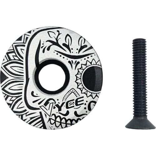 Aluminum Alloy MTB Road Bike Bowl Cover Bicycle Stem Top Cap for 28.6mm Fork Tube Headset Cap Cycling Accessories