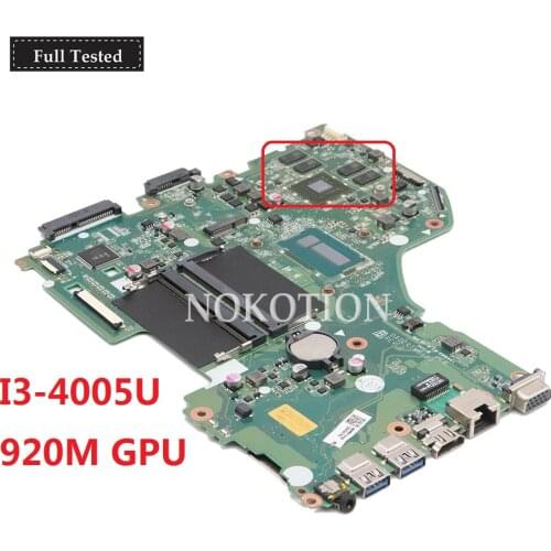 NOKOTION For Acer aspire E5-573 V3-574G Laptop Motherboard DA0ZRTMB6D0 N9VB5WW001 MAIN BOARD I3-5005U CPU GT920M Video card