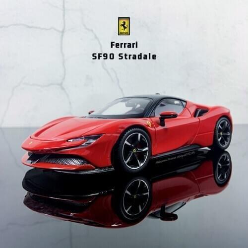 Bburago 1:24 FERRARI SF90 Stradale simulation die-cast alloy car model collection gift toy original authorization