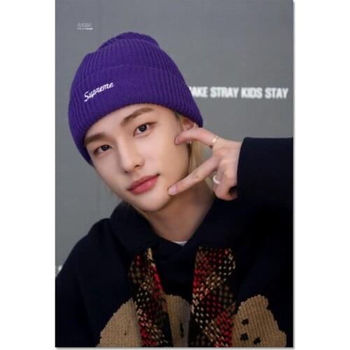 New Arrival Custom KPOP Hyunjin Canvas Painting Poster Home Decor Cloth Fabric Wall Art Poster for Living Room