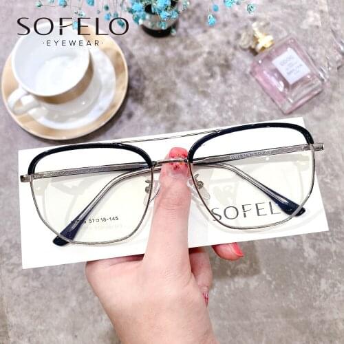 Big Frame Anti Blue Light Blocking Glasses Men Korea Gaming Computer Eyeglasses Women Clear Radiation Protection UV Eyewear 2021
