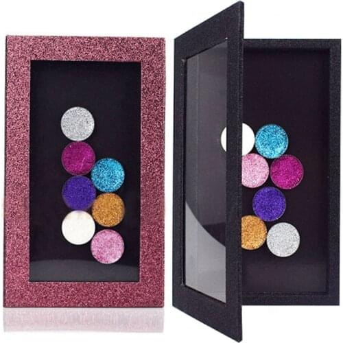 Hot Sale Fashion DIY Refill Empty Magnetic Eyeshadow Palette Concealer Pans With Blush Powder Lipstick Palette Pink Shiny Gift