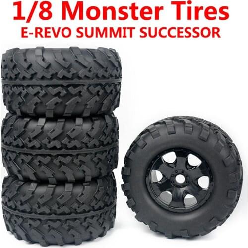 RC Car Parts Remote Control Model Cars 1/8 Truck Tire Street Off-road Buggy 160*85mm Tires E-REVO SUMMIT SUCCESSOR Wheels Wheel