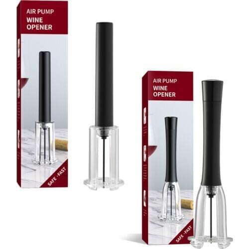 Air Pressure Air Pump Red Wine Bottle Opener Stainless Steel Pin Type Bottle Pumps Corkscrew Cork Out Tool