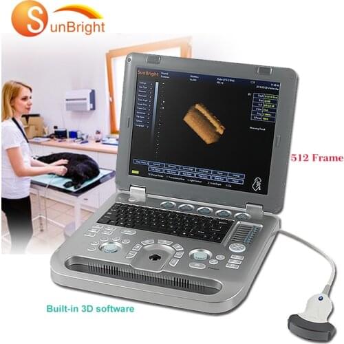 SUN-800D high performance sonography medical 3D ultrasound laptop scanner Pet cow pregnancy test machine