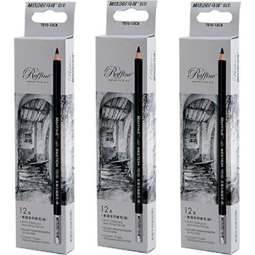MARCO 7010 sketch charcoal carbon pen sketching charcoal soft medium hard charcoal