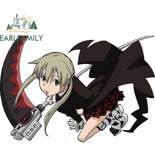 EARLFAMILY 13cm x 9cm for Soul Eater MAKA ALBARN Trunk Car Sticker Anime Windows Decal Scratch-Proof Motorcycle Vinyl Car Wrap