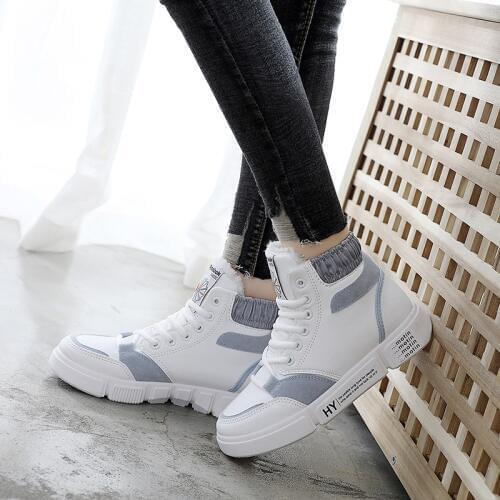 Women Boots Winter Shoes Women Snow Boots Hot Platform Boots Winter Female Warm Botas Mujer 2019 White Booties YYJ44