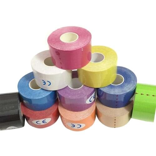 5M*2.5CM First Aid Kit Bandage Kinesiology Tape Athletic Muscle Support Sport Therapeutic Tape Elastic Sports Bandage Muscle