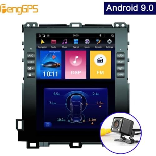 Car DVD Player For Lexus GX470 for Toyota Land Cruiser Prado 120 Multimedia Android 9.0 Tesla Style Setreo GPS Navigation PX6