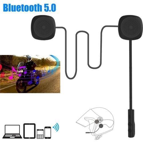 Rechargeable Anti-interference Motorcycle Helmet Bluetooth 5.0 Headset Moto Wireless Handsfree Headphone Speaker Microphone USB