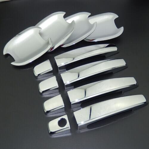 For Chevy Chevrolet Holden Malibu 2013-2015 Chrome Door Handle Covers & Door Bowl Covers Car Styling Decorate 2014