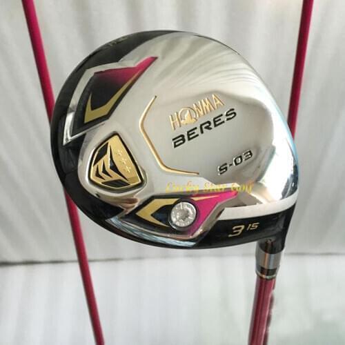 New Wmens Golf fairway wood HONMA S-03 3 star wood clubs 3/15 5/18 Golf with Graphite Golf shaft free shipping