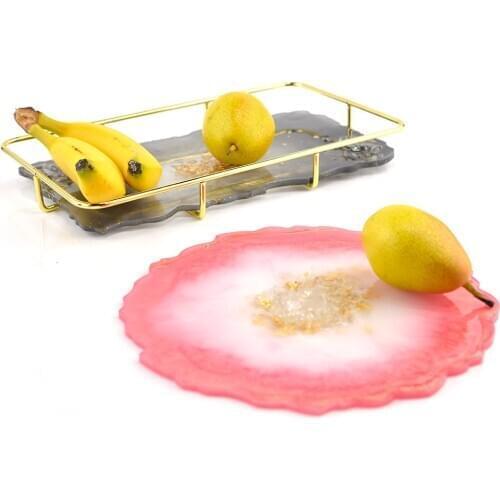 Decorative Craft Mold Fruit Tray Base Coaster Plate Mold Table Mat Resin Silicone Mold For Jewelry Making Resin Mold