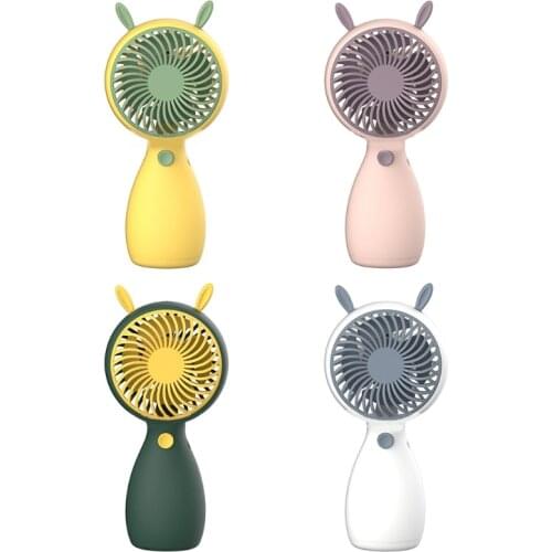 HandHeld Fan Outdoor Cooling Portable Mini Fan USB Rechargeable, Travel Office Personal Fan Cute Animal Multiple Colors