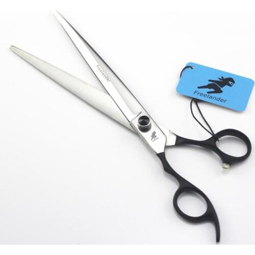 8.5 inch professional Pet animal cutting Scissors for dog hair cutting straight left hand High-grade gemstone shears pet scissor