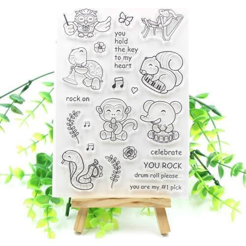 YPP CRAFT Playing Team Transparent Clear Silicone Stamps for DIY Scrapbooking/Card Making/Kids Fun Decoration Supply 365
