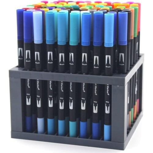 96 Slots Disassembly Penholder Paint Brush Pen Holder Rack Display Insert Pen for Placed Variety of Art Marker Pens Art Supplies