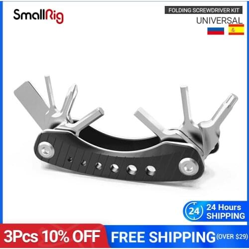 SmallRig Folding Screwdriver Kit Blade With Allen Wrench/Flat Screwdriver/Phillips Screwdriver/Torx T25 Screwdriver Tools - 2363