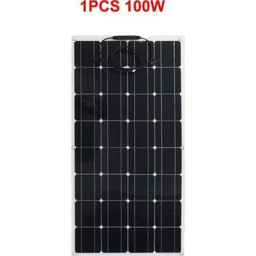 Solar Panel 100W 200W Flexible China Monocrystalline Silicon 18V Top quality 12V Solar battery China