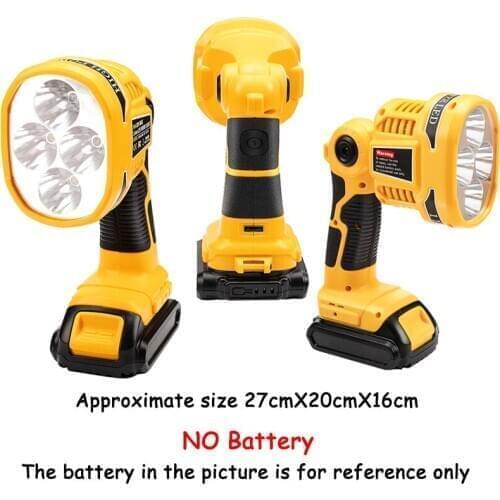 LED Lamp Flashlight with USB port Outdoor Emergency Lighting 12W For Dewalt 14.4V 18V 20V DCB140 DCB181 DCB200 li-ion battery