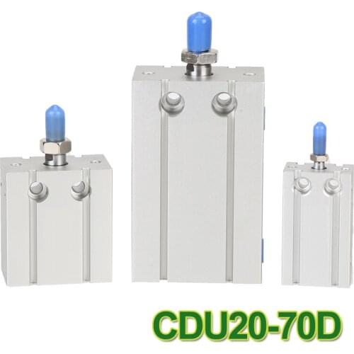 Free mount CDU20x70 20mm bore 70mm stroke double acting attach magnet Pneumatic Cylinder in Stock cdu20-70 20*70 CDU 20-70