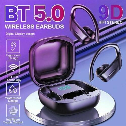 Tws Bluetooth 5.0 Earphones Wireless Headphones 258 Sport Earbuds Gaming Headsets With 300mah Charging Case