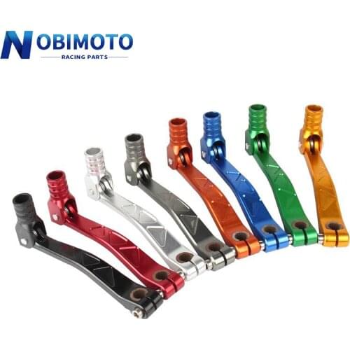 Universal Motorcycle Folding CNC Aluminum Gear Shift Lever For SSR CRF KLX 90 110 125 140 150 160cc Dirt Pit Bike MX Motocross