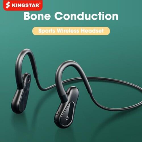 KINGSTAR Bluetooth Waterproof Headphones Bone Conduction Wireless Headset Bluetooth 5.0 Chip Earphone For Huawei