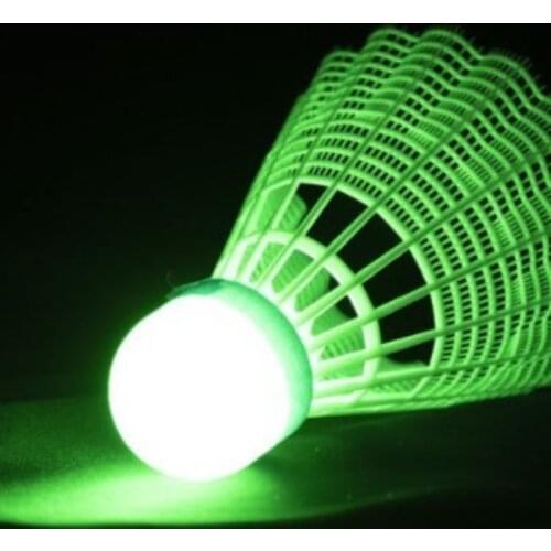 4PCS Badminton Dark Night Colorful LED Lighting Sport Badminton Shuttlecocks Outdoor Spot Shuttle Cock Badminton Steering Wheel