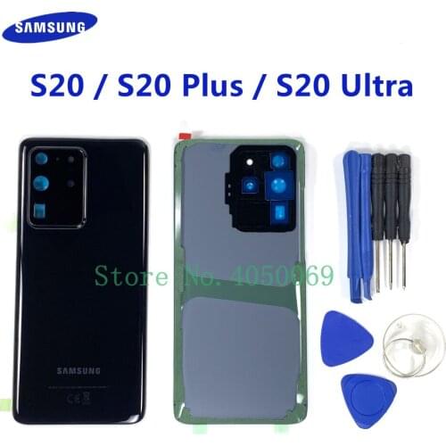 Back Cover Battery Door Housing For Samsung Galaxy S20 Ultra G988F S20+ Plus G985F S20 G980F Rear Glass Case Shell Parts + Tools