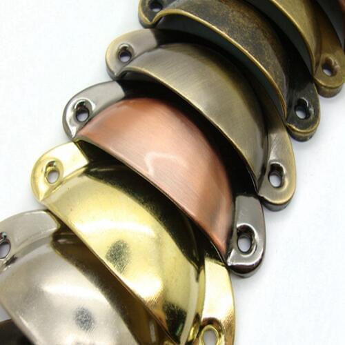 10pcs Retro Metal Kitchen Drawer Cabinet MINI Door Handle Furniture Knobs Hardware Cupboard Antique Brass Shell Pull Handles