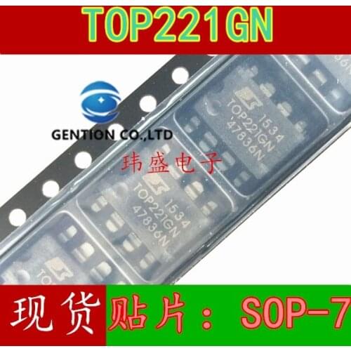 10PCS TOP221 TOP221G TOP221GN SOP-7 management chip three-terminal off-line PWM switch in stock 100% new and original