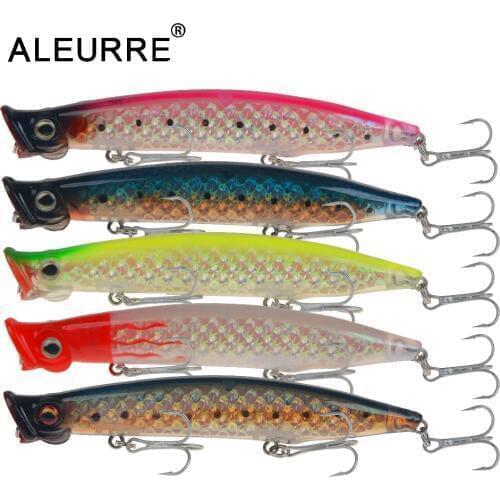 110mm 13g Top Water Popper Fishing Lure Hard Bait Artificial Poper Topwater Bass Pike Fishing Crankbait Crank Wobble
