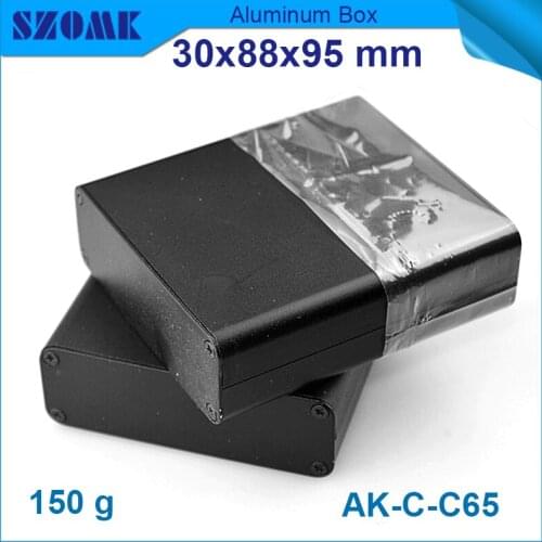 4pcs/lot wholesale aluminium project housing enclosure in good quality black juction box for electronic 30(H)x88(W)x95(L) mm