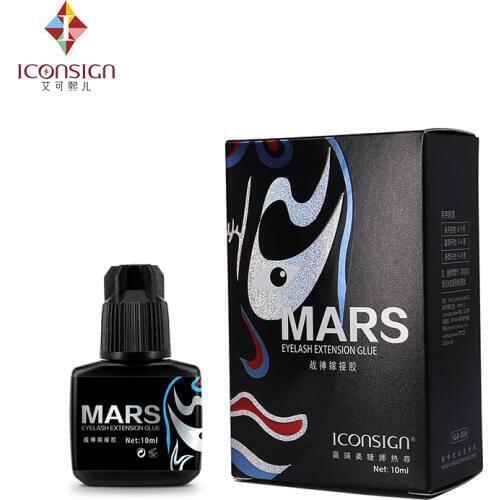 5ml ICONSIGN New items for MARS eyelash extension glue 3 seconds Fast dry Low smell No sensitive keep 40 to 50 days
