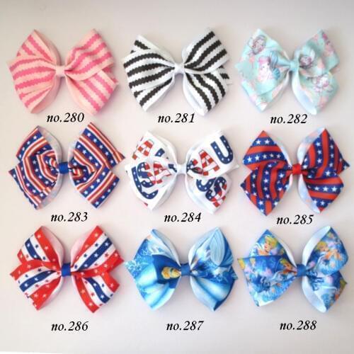 50 Girl 4.5" New Angel Hair Bow Mermaids Cinderella Snow White Princess