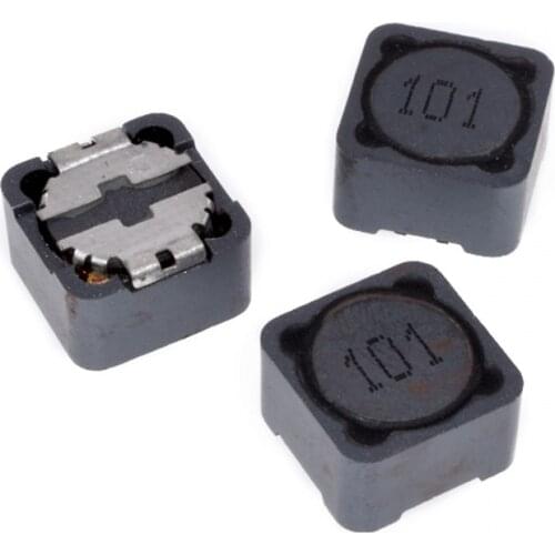 500pcs/LOT 12*12*7mm Power Inductance CD127R 101 Shielded inductor SMD power inductor 100UH