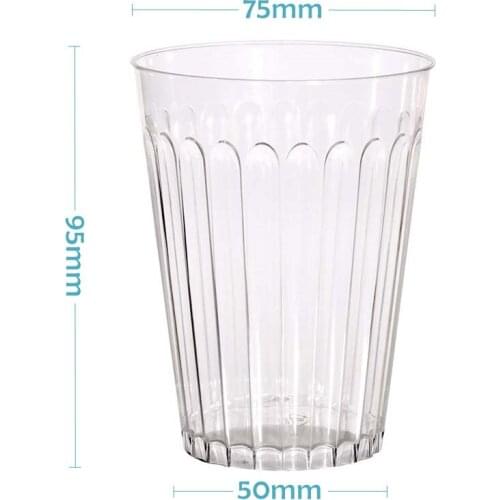 Promotion - Party Wedding Supplies, Disposable 300ml Clear Fancy Claccic Plastic Cups/Tumblers , 10/Pack