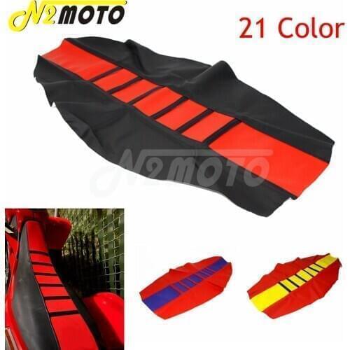 21 Colors Enduro Ribbed Gripper Traction Seat Cover Off Road Seat Cover For Honda CRF XR 125 250 450 DRM RMZ YZF WR KXF EXC