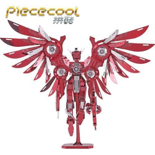 Thundering Wings Gundam Robot P069-RS DIY Piececool 3D laser cutting Jigsaw puzzle DIY Metal model Nano Puzzle Toys for Children