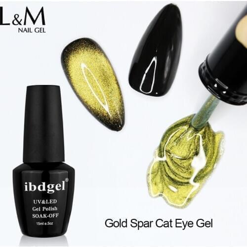 Ibddel Gold Silver Magnetic Nail Gel Polish Kit Spar Cat Eye Soak off Enamel UV Gel Nail Polish 15ml Color Base Nail Art Tool