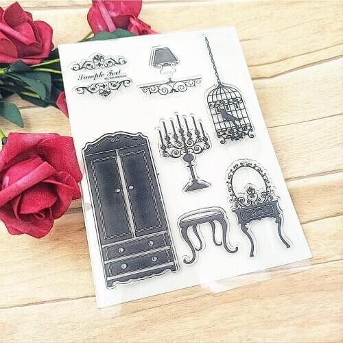 Hot selling wardrobe transparent clear stamp / silicone seal roller stamp DIY scrapbook album / card production