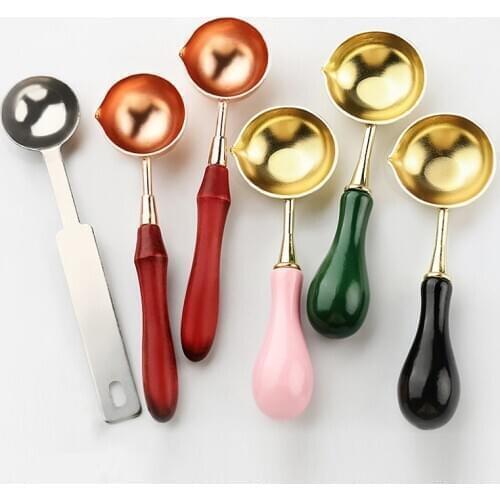 1Pcs High quality Stainless Seal Spoon For Wax Melted Dissolve Wax Spoon DIY Craft Anti Hot Wax stamp Seal Stamp Spoon