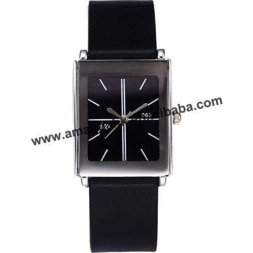 Wholesale Men Rectangle Leather Watch Hot Sale Men Sports Watches Quartz Casual Wrist Watch Fashion Women Dress Watches jw 063