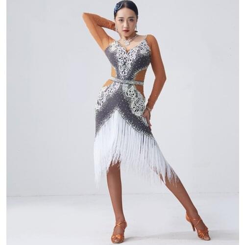 Latin dance dress women for dancing Flamengo tango Dress for dancing Rumba/ChaCha latin dance dress women L2043
