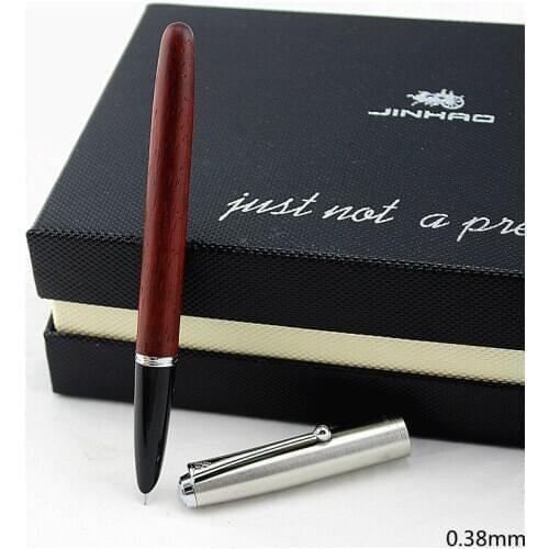Luxury Fountain Pen Wood+Metal 0.38mm High Quality Retro Style Ink Fountain pens For Office School Writing Supplies Gift