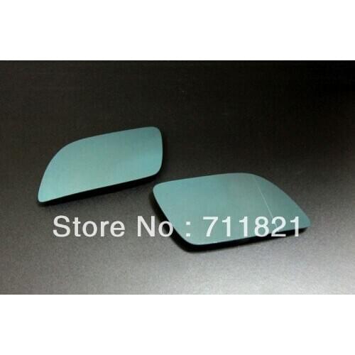Blue Tinted Aspherical Side Mirror Glass With Anti-mist Heat Function For Volkswagen For VW Polo 9N
